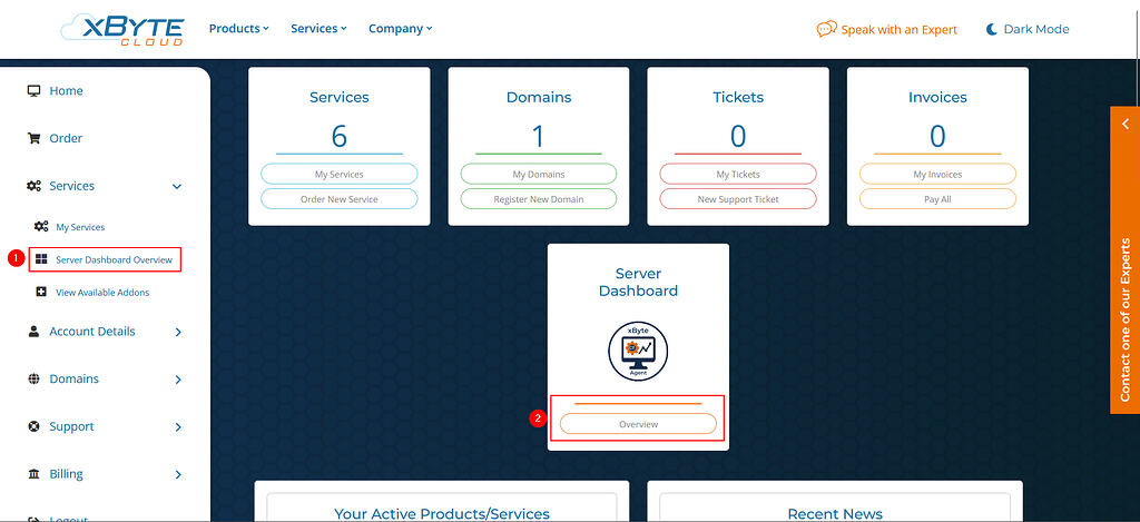 xByte Dashboard Overview - xByte Dashboard - xByte Cloud Learning Center